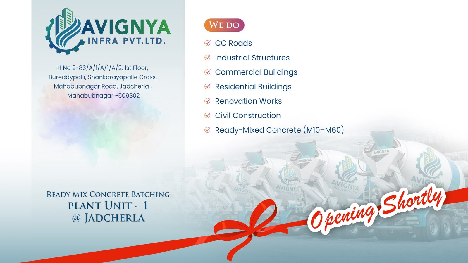 CC Road construction project by Avigna Infra